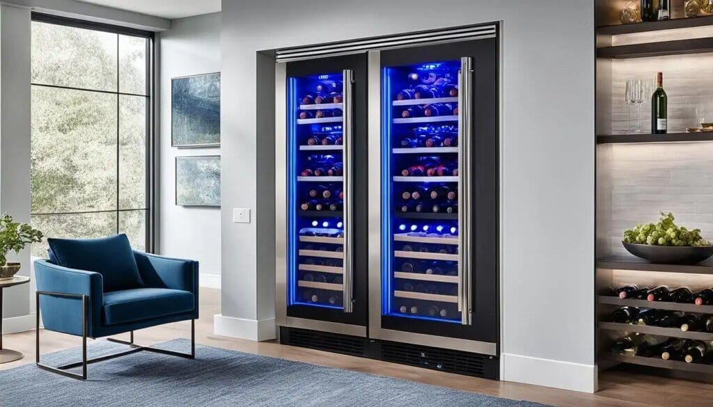 built-in wall wine fridge benefits