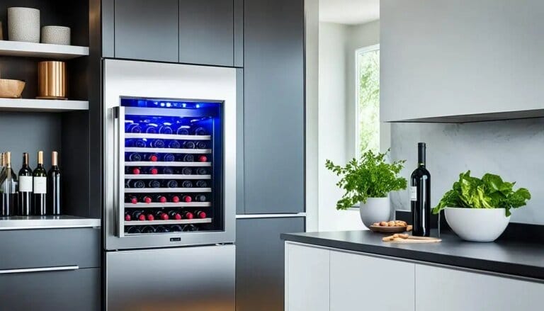 how cold does a wine fridge get